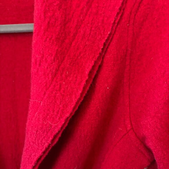 Cabi women's cardigan sweater jacket medium snap closure tie shawl collar red - Picture 6 of 13